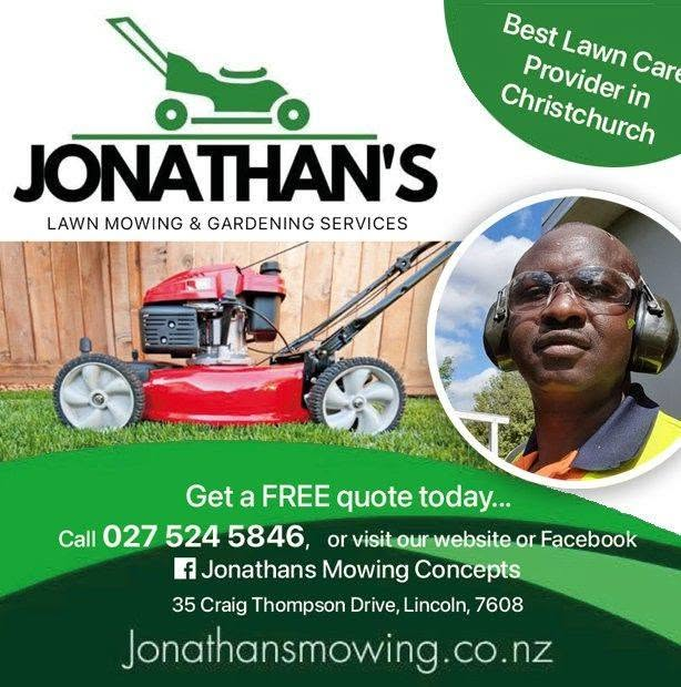 Jonathan, owner of Jonathan's Mowing Concepts Lincoln, Canterbury
